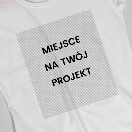 Koszulka damska z nadrukiem TWÓJ PROJEKT - L