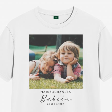 Koszulka dla babci ze zdjciem wnukw - M koszulka na dzie babci prezent dla babci
