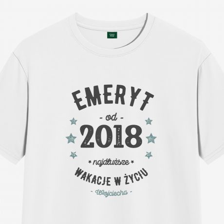 Koszulka dla emeryta DUGIE WAKACJE mska - S