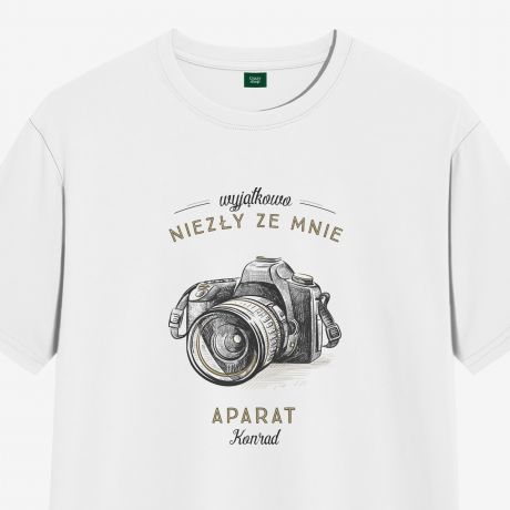 Koszulka dla fotografa NIEZY APARAT prezent dla fotografa - S