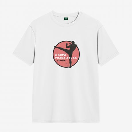 Koszulka dla kickboxera Z KOPA PRZEZ YCIE - XL