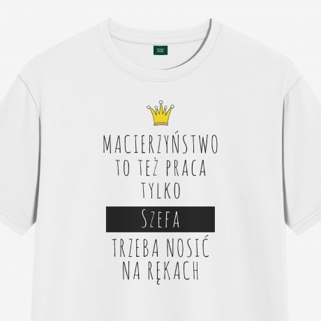 Koszulka dla mamy MACIERZYSTWO - S mieszne koszulki dla mamy prezent dla mamy