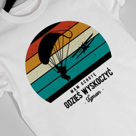 Koszulka dla spadochroniarza MAM OCHOT GDZIE WYSKOCZY - M