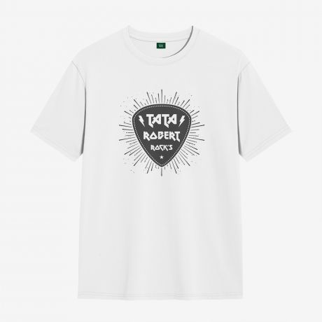 Koszulka dla taty muzyka TATA ROCK`S - S