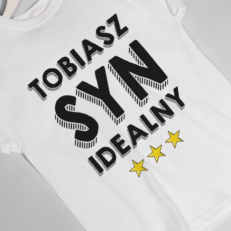 Koszulka dziecica z nadrukiem PREZENT DLA SYNA