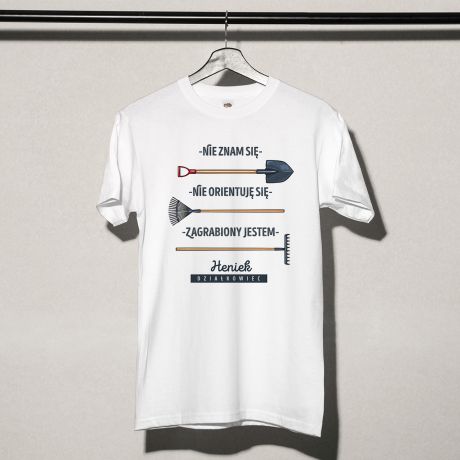 Koszulka dla działkowca ZAGRABIONY - S