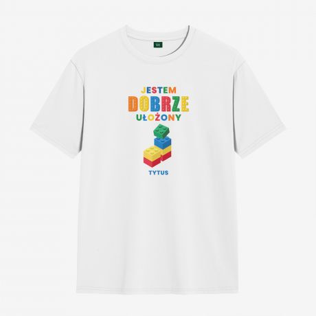 Koszulka mska DOBRZE UOONY prezent dla fana klockw - XXL prezent dla mczyzny personalizowana koszulka