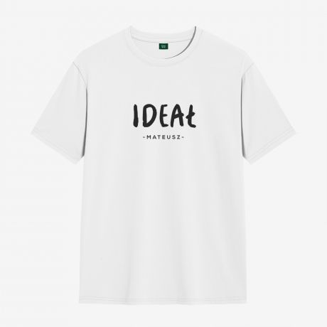 Koszulka mska z nadrukiem IDEA prezent na Walentynki dla niego - M