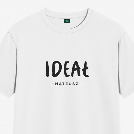 Koszulka mska z nadrukiem IDEA prezent na Walentynki dla niego - M