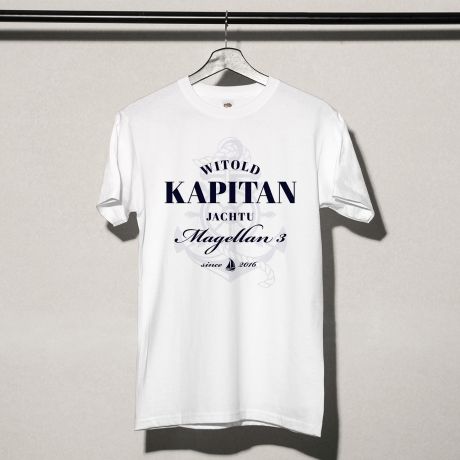 Koszulka z nadrukiem KOTWICA prezent dla żeglarza - S