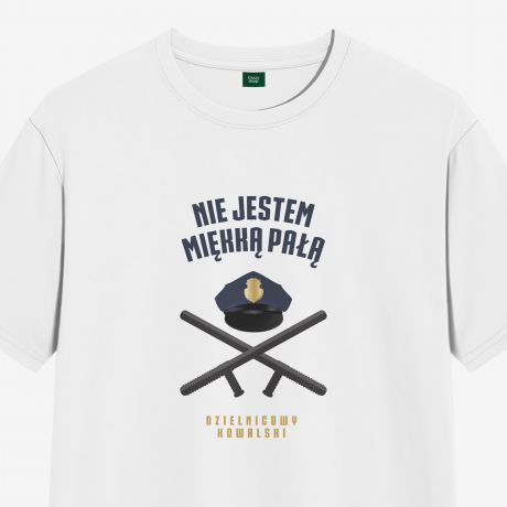 Koszulka mska z nadrukiem MIKKA PAA mieszny prezent dla policjanta - S