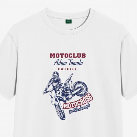 Koszulka mska z nadrukiem MOTOCROSS prezent dla motocyklisty - S