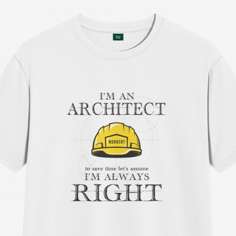 Koszulka mska z nadrukiem PREZENT DLA ARCHITEKTA - L