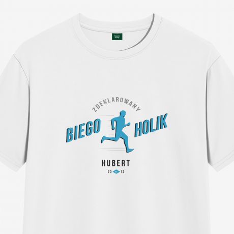 Koszulka mska z nadrukiem PREZENT DLA BIEGACZA - XL