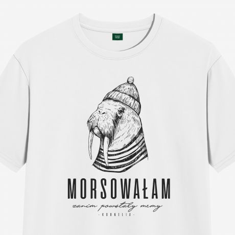 Koszulka morsa MORSOWAAM ZANIM POWSTAY MEMY - XL koszulka dla morsa prezent dla morsa prezent dla niej