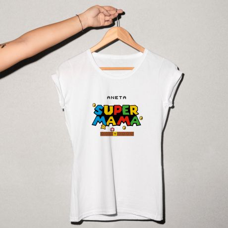 Personalizowana koszulka SUPERMAMA - S