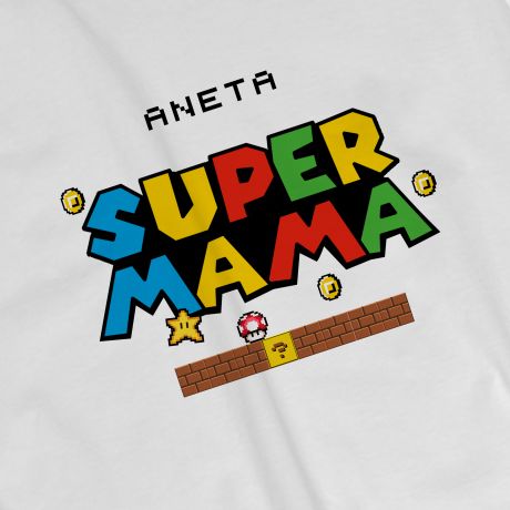 Personalizowana koszulka SUPERMAMA - M