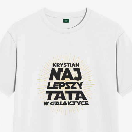 Koszulka na Dzie Taty NAJLEPSZY TATA W GALAKTYCE - XL