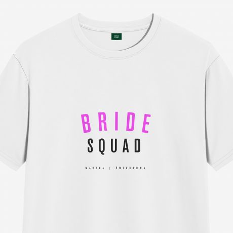 Koszulka na wieczr panieski BRIDE SQUAD - XL prezent na panieski prezent na wieczr panieski