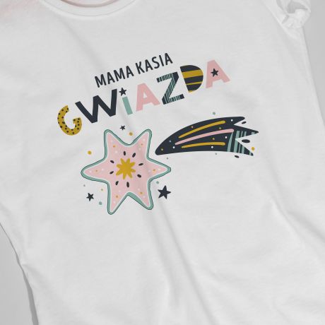 Świąteczna koszulka dla mamy GWIAZDA - L