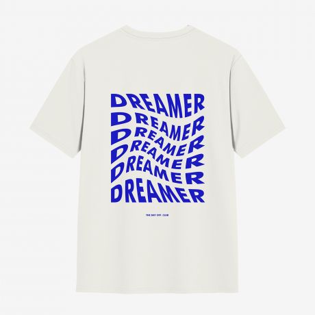 Koszulka z nadrukiem na plecach TheDayOff Dreamer - S koszulka premium koszulka dobrej jakoci modna koszulka