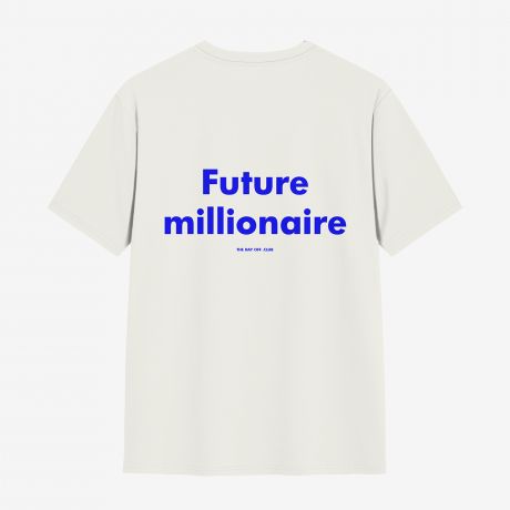 Koszulka TheDayOff Future Millionaire - L koszulka z nadrukiem modna koszulka koszulka premium