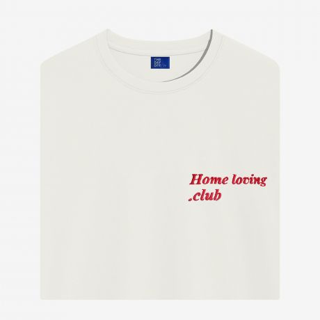 Koszulka TheDayOff Home Loving Club - XL koszulka z nadrukiem prezent dla domatora koszulka z haftem