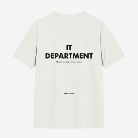 Koszulka TheDayOff IT DEPARTMENT prezent dla informatyka - XL koszulka z nadrukiem koszulka dobrej jakoci