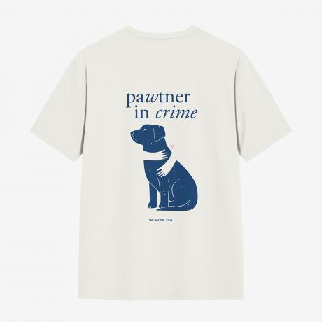 Koszulka TheDayOff Pawtner in Crime - XL koszulka z nadrukiem modna koszulka koszulka z nadrukiem