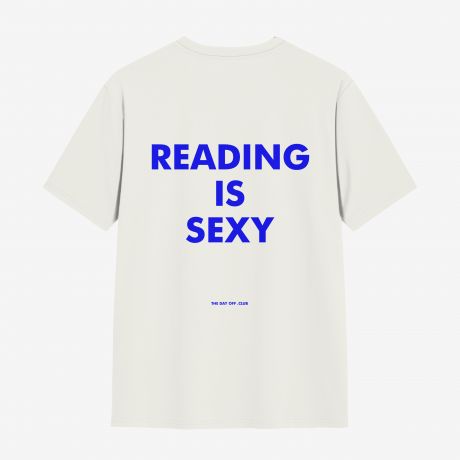 Koszulka TheDayOff Reading is Sexy - L koszulka z nadrukiem modna koszulka koszulka premium