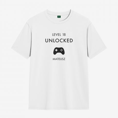 Koszulka urodzinowa LEVEL UNLOCKED prezent dla gracza komputerowego - XL