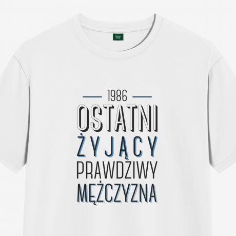 Koszulka urodzinowa PRAWDZIWY MʯCZYZNA - M