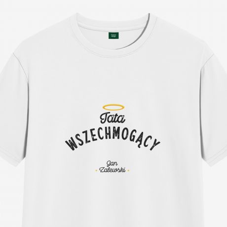 Koszulka z nadrukiem dla taty TATA WSZECHMOGCY - M