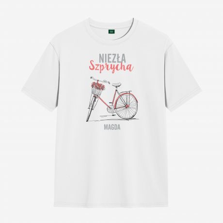 Koszulka z rowerem damska SZPRYCHA prezent dla rowerzystki - M
