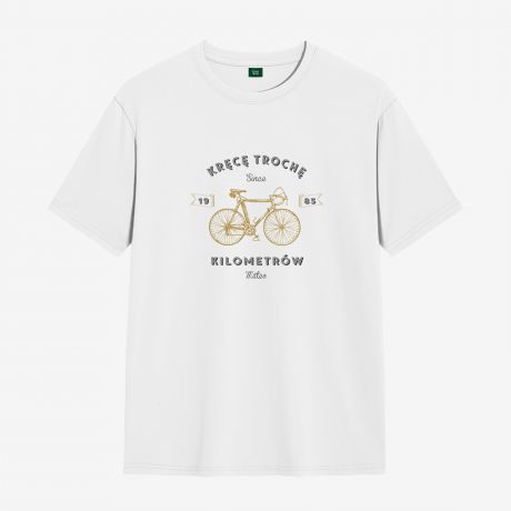 Koszulka z rowerem KRCE KILOMETRY prezent dla rowerzysty - XL