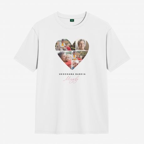 Koszulka ze zdjciem PREZENT DLA BABCI od wnuczki - XL personalizowany prezent dla babci