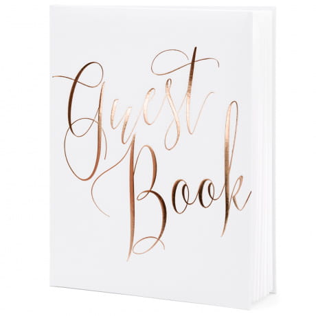 Ksiga goci GUEST BOOK rose gold