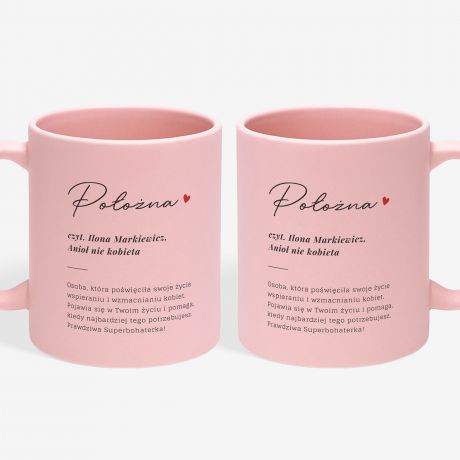 Rowy kubek personalizowany DEFINICJA prezent dla poonej kubek dla poonej prezent dla pielgniarki