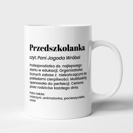 Kubek DEFINICJA prezent dla przedszkolanki kubek dla przedszkolanki prezent na Dzie� Nauczyciela
