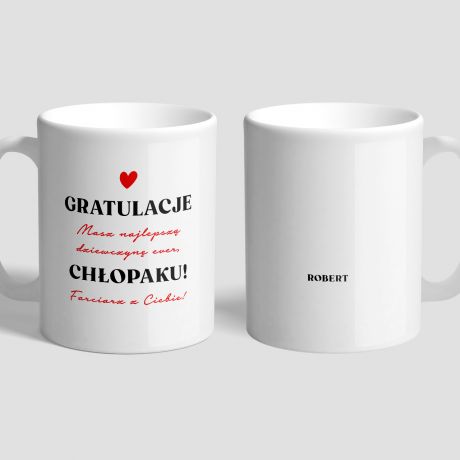 Kubek dla chopaka GRATULACJE na Dzie Chopaka prezent na dzie chopaka kubek na dzie chopaka
