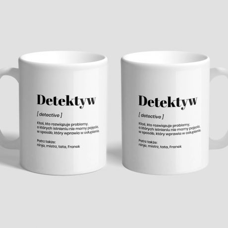 Personalizowany KUBEK DETEKTYWA