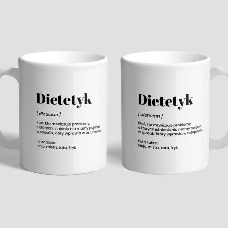 Personalizowany kubek DLA DIETETYKA