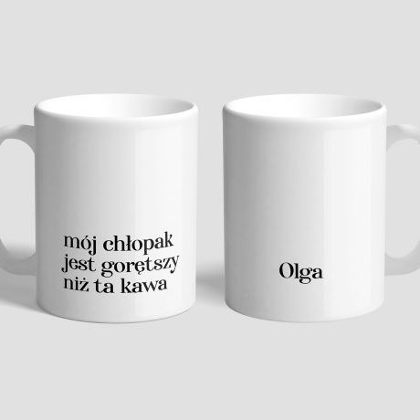 Kubek dla dziewczyny MJ CHOPAK prezent od chopaka prezent dla dziewczyny prezent dla kawosza