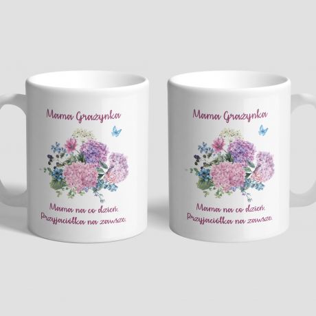 Kubek dla mamy na urodziny BUKIET BZU 