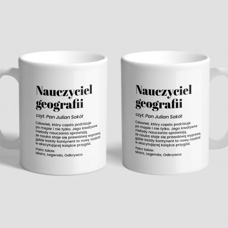 Kubek dla nauczyciela geografii DEFINICJA