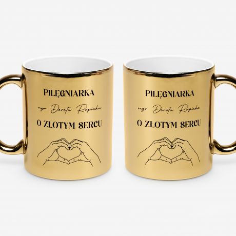 Kubek dla piel�gniarki O Z�OTYM SERCU