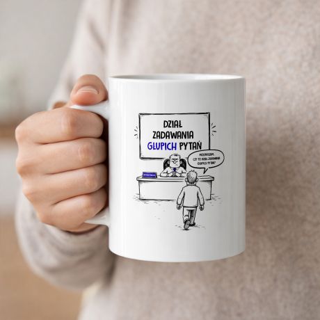 Kubek dla pracownika administracji kubek z nadrukiem kubek personalizowany prezent dla pracownika biurowego