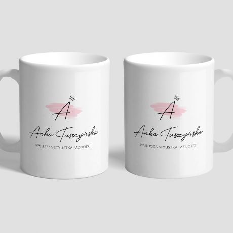 Personalizowany kubek dla stylistki paznokci NAJLEPSZA STYLISTKA