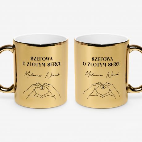 Kubek dla szefowej O ZOTYM SERCU