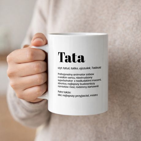 Personalizowany kubek dla taty DEFINICJA upominek na Dzie� Ojca kubek na dzie� taty kubek na dzie� ojca